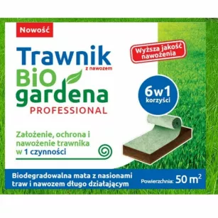 Biodegradowalna mata z nasionami traw i nawozem – 50 m²