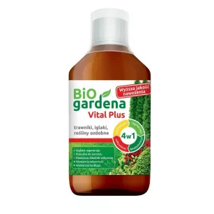 Nawóz BiOgardena Vital Plus 4w1: odżywianie, profilaktyka, biostymulacja, regeneracja - 450 ml